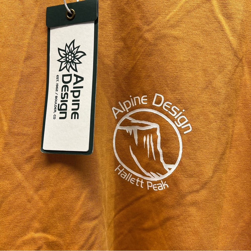 Alpine Design Men's Golden Honey Hike Short Sleeve Tee Large - Picture 2 of 6